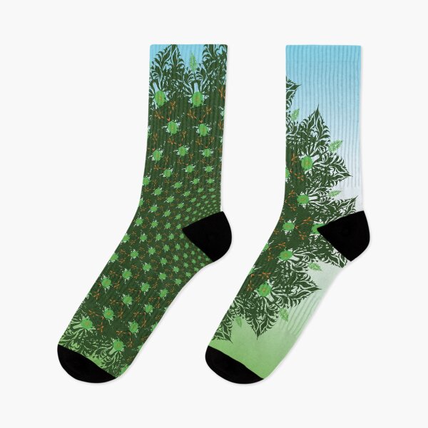 Item preview, Enchanted Forest Fractal - Verdant Nature Harmony designed and sold by OIL Pattern Design .