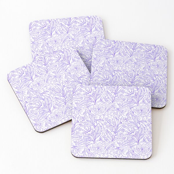 Item preview, Modern Purple Plant Pattern - Home & Office decor, Phone Cases, pillows designed and sold by ArtwithRabbit.