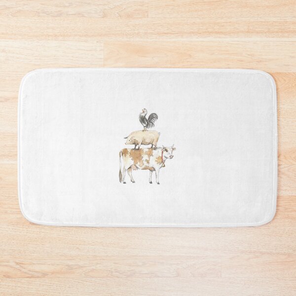 Item preview, cow pig chicken designed and sold by captcarol.
