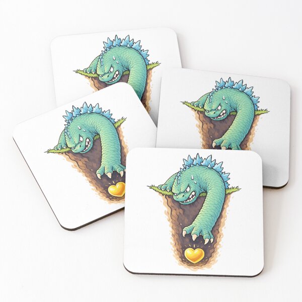 Item preview, Almost There – Cute Monster Reaching for Gold Heart designed and sold by NatureStyle555.