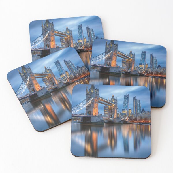 Item preview, Illuminated Tower Bridge London Skyline at Twilight designed and sold by DGtaLrtcom.
