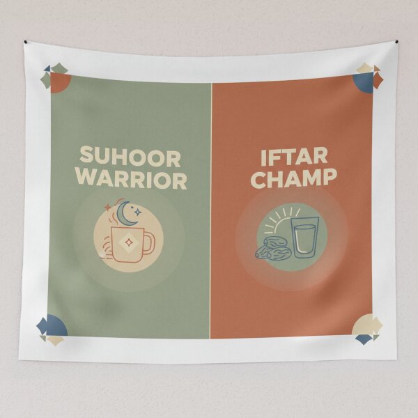 Item preview, Suhoor Warrior & Iftar Champ - Modern Minimalist Ramadan Palette designed and sold by AkilaCreations .