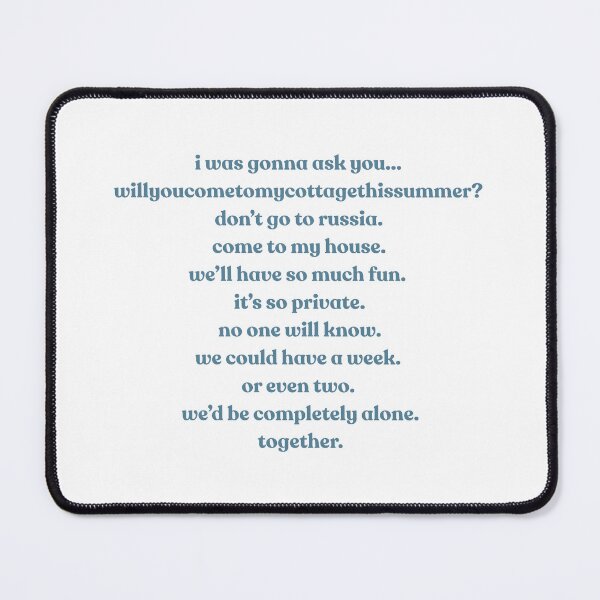 Item preview, will you come to my cottage this summer? designed and sold by lohtus.