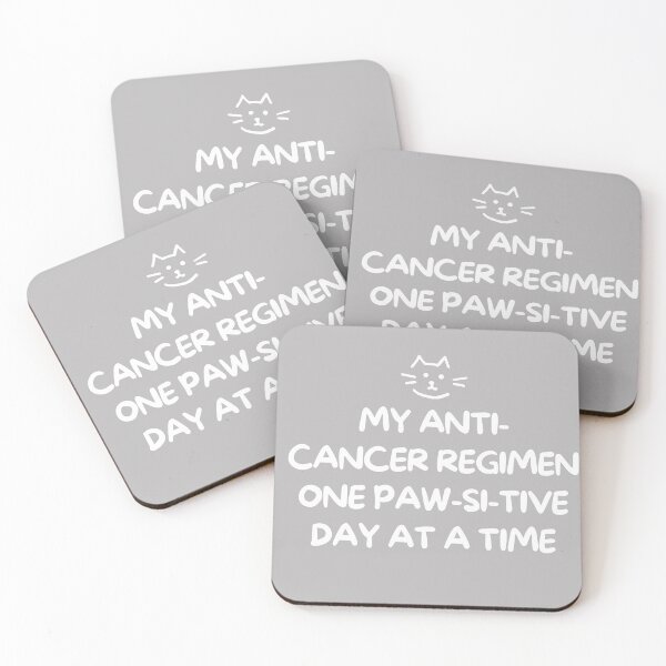 Item preview, my anti-cancer regimen-one paw-sitive day at a time-cancer awareness qoute designed and sold by medoutfits.