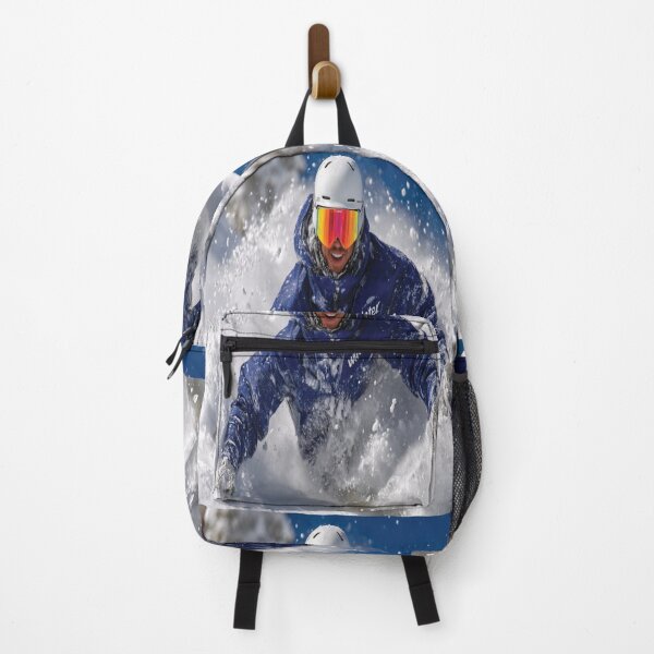 Item preview, Dynamic Skier Carving Through Fresh Powder Snow designed and sold by DGtaLrtcom.