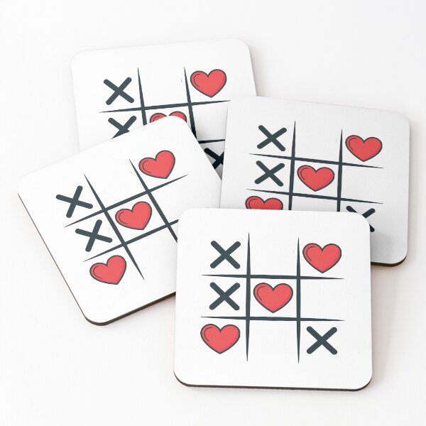Item preview, Tic Tac Toe Hearts Love Game Design designed and sold by MonkiFlipp.