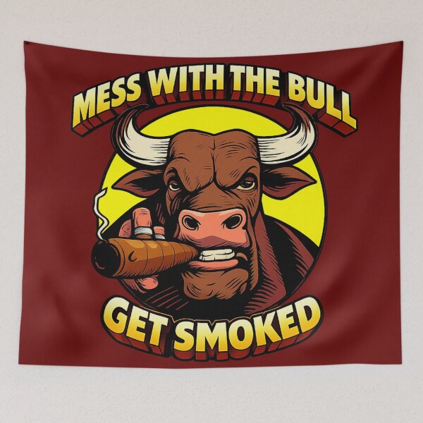Item preview, Bull Warning designed and sold by Cats and Other Things.