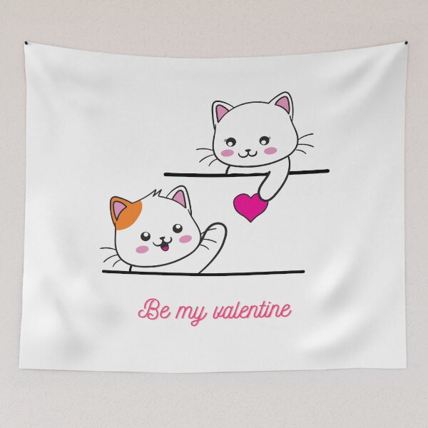 Item preview, Be My Valentine And Cats. designed and sold by Dinasshop.