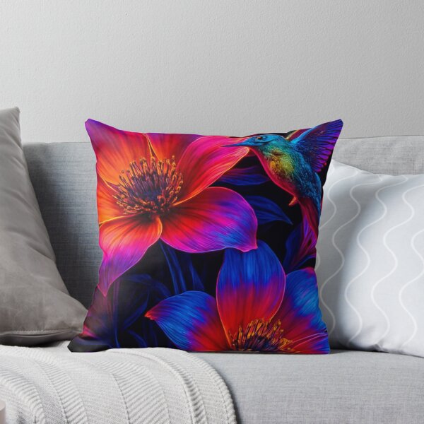 Item preview, Beautiful colorful hummingbirds among the flowers designed and sold by Knock on my door.
