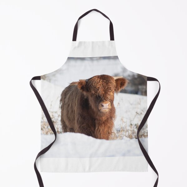 Item preview, Highlander cow in the snow designed and sold by Vanja Rosenthal.