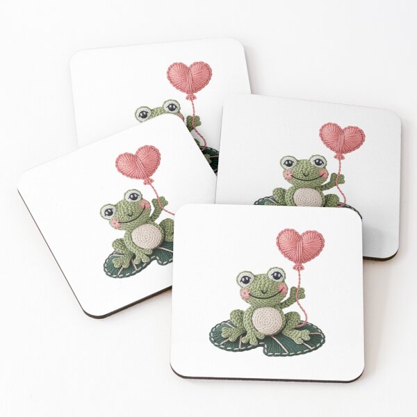 Item preview, Frog with Heart Balloon designed and sold by jkrphoto.