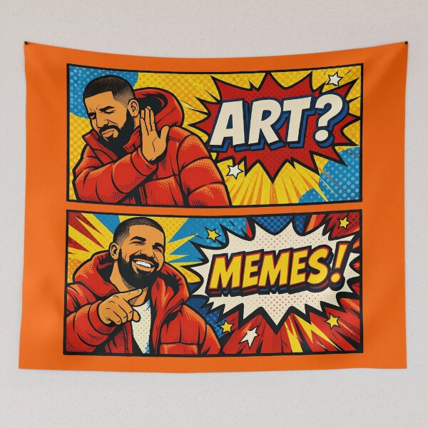 Item preview, Pop Art Reaction Meme – Art vs Memes designed and sold by agearb.