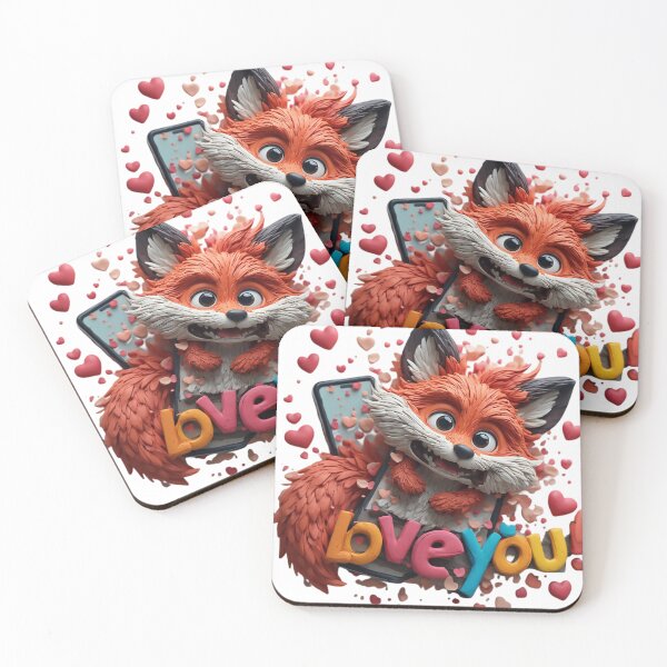 Item preview,  Playful 3D Fox Popping Out of Smartphone designed and sold by newvisionart191.