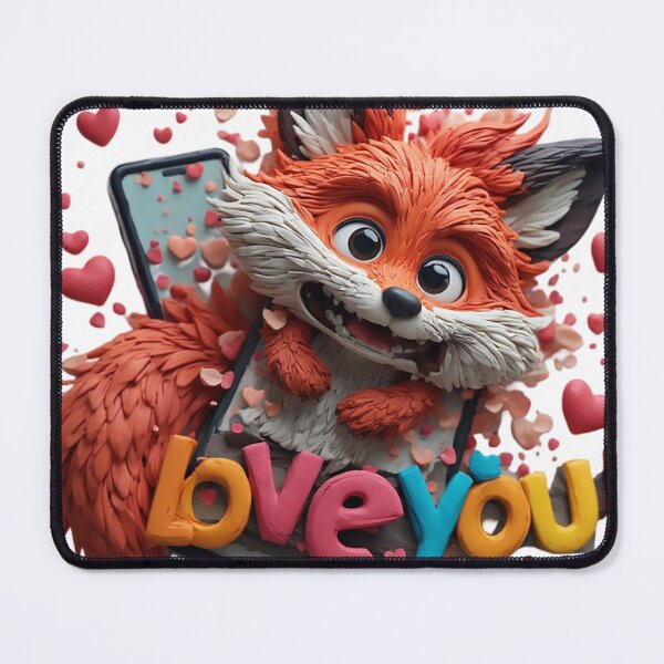 Item preview,  Playful 3D Fox Popping Out of Smartphone designed and sold by newvisionart191.
