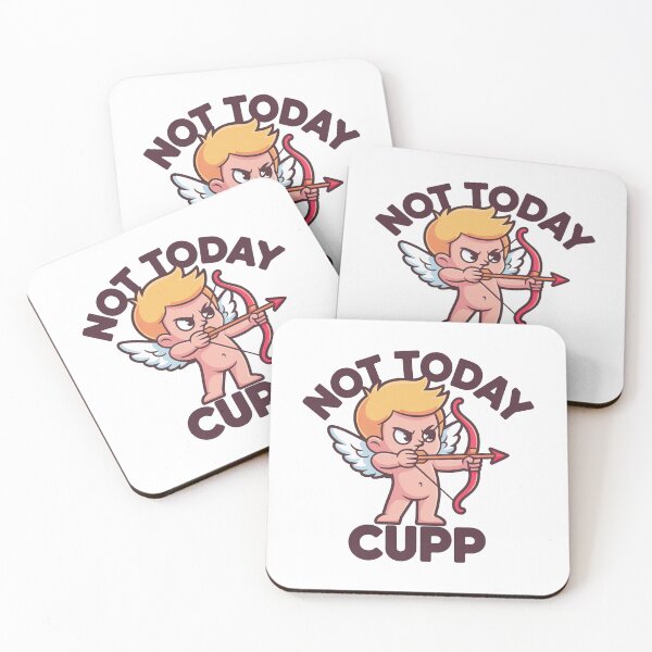 Item preview, Not Today Cupid Funny Valentine Design designed and sold by MonkiFlipp.