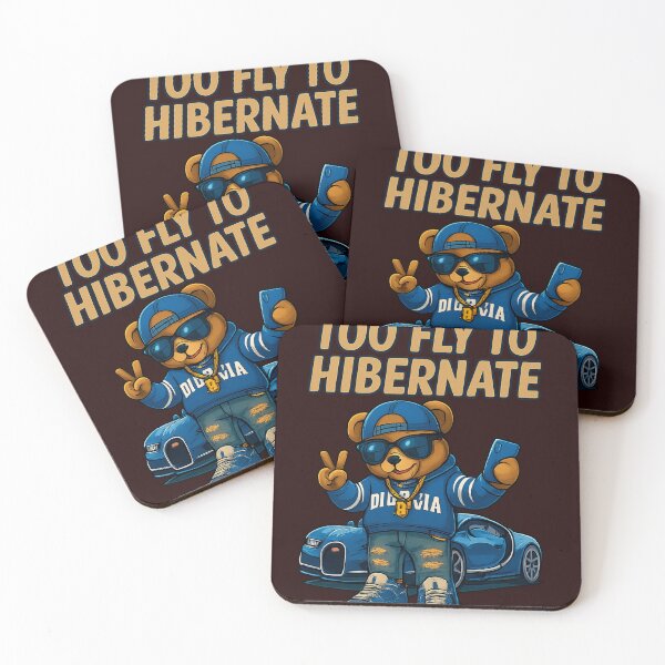 Item preview, Too Fly to Hibernate – Urban Bear Vibes designed and sold by zbigniewcz.