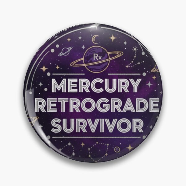 Item preview, Mercury Retrograde Survivor Sticker - Astrology Humor Zodiac Gift Spiritual Funny Planet designed and sold by RealVibeVault.