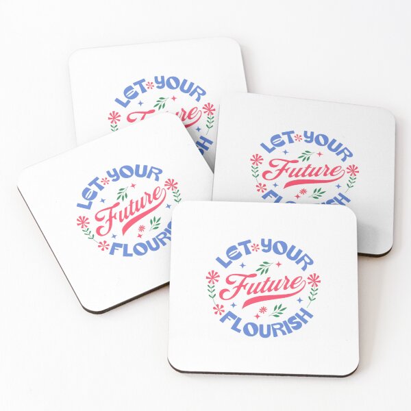Item preview, Let Your Future Flourish — Inspirational Floral Typography Quote | Retro Aesthetic Graphic designed and sold by Colorful-Garden.