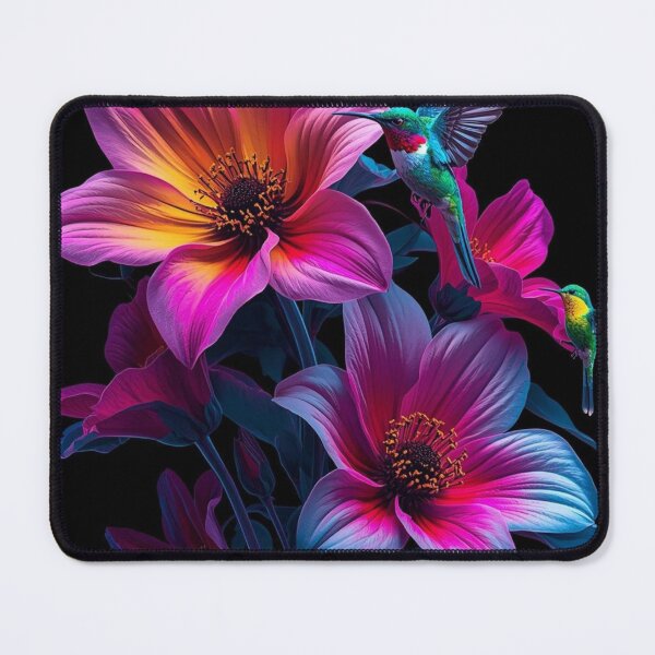 Item preview, Beautiful, colorful hummingbirds among flowers designed and sold by Knock on my door.