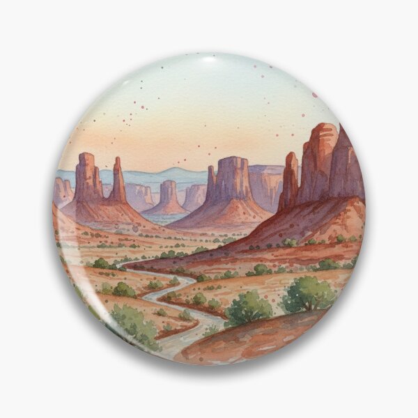 Item preview, Watercolor Desertscape designed and sold by ButterCreations.