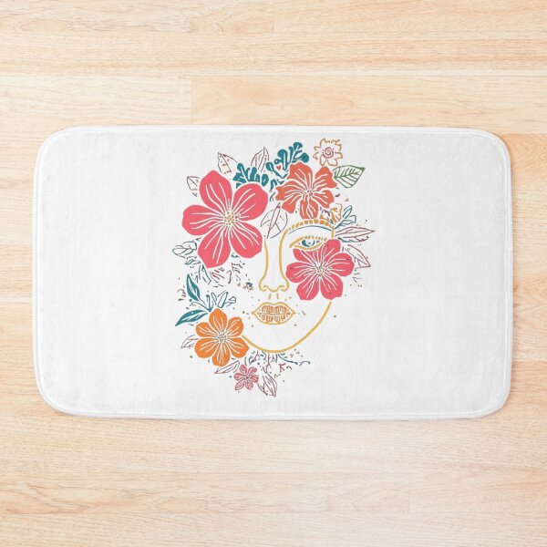 Item preview, Floral Face Line Art - Boho Botanical Woman Illustration. designed and sold by LunaPrintCo.
