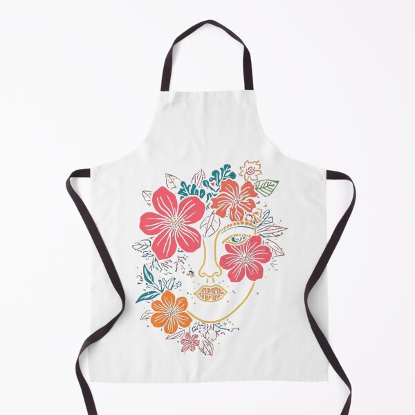 Item preview, Floral Face Line Art - Boho Botanical Woman Illustration. designed and sold by LunaPrintCo.