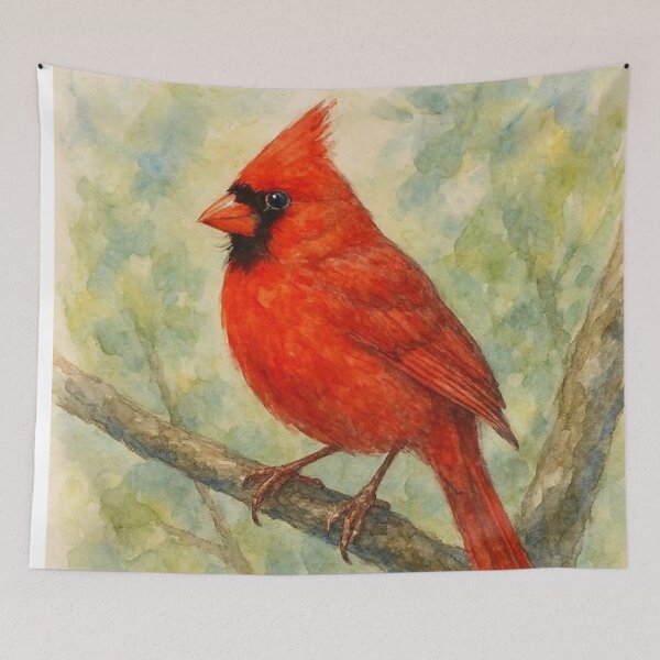 Item preview, Red Bird designed and sold by TinCatOutPost.
