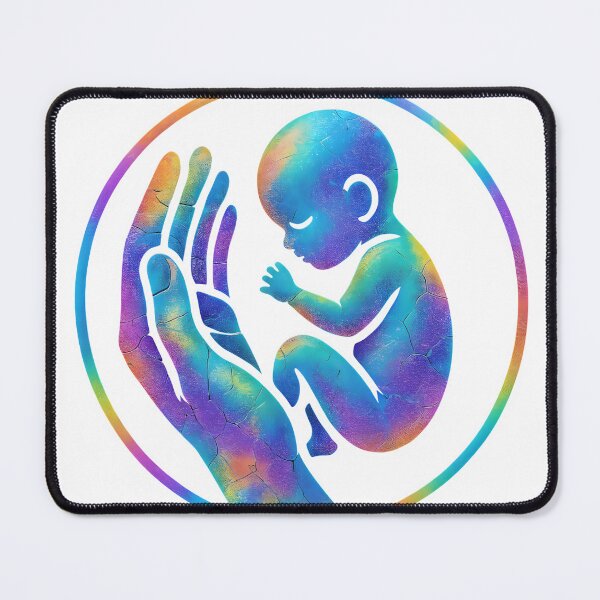 Item preview, Vibrant illustration of a fetus in a protective hand designed and sold by Creative88Art.