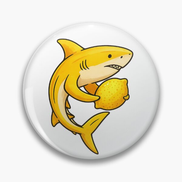 Item preview, Fruit Lemon Shark Vinyl Sticker – water-resistant , 5-Inch, Cute Aesthetic Decals designed and sold by CraftHausGoodys.