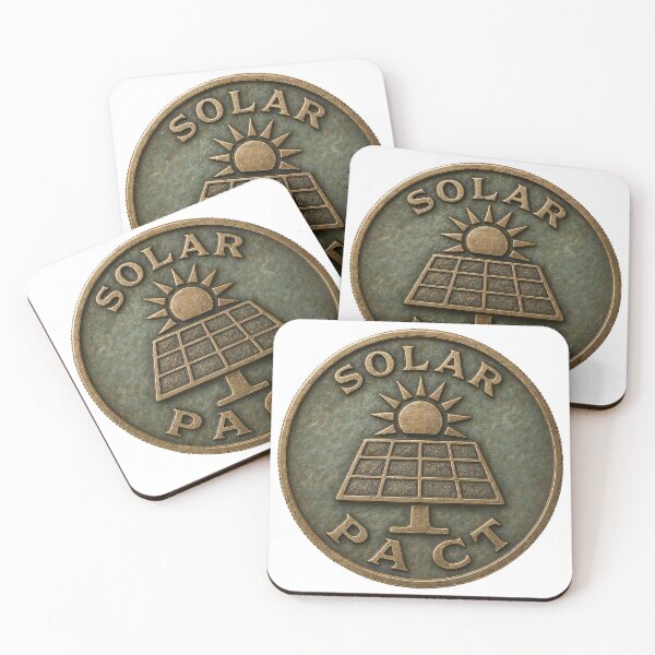 Item preview, Solar Pact logo with sun and solar panel designed and sold by Creative88Art.
