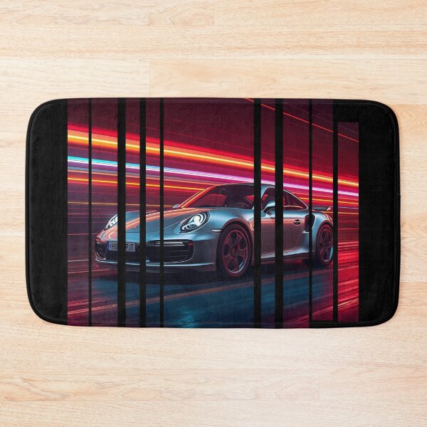Item preview, Porsch 911 Turbo S inspired Design Vintage racing poster style, dynamic motion lines 5 designed and sold by Neon G.
