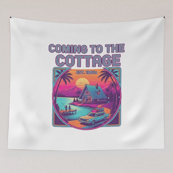 Item preview, Coming To The Cottage – Retro Vintage Weekend Getaway designed and sold by Wear Sculpt.