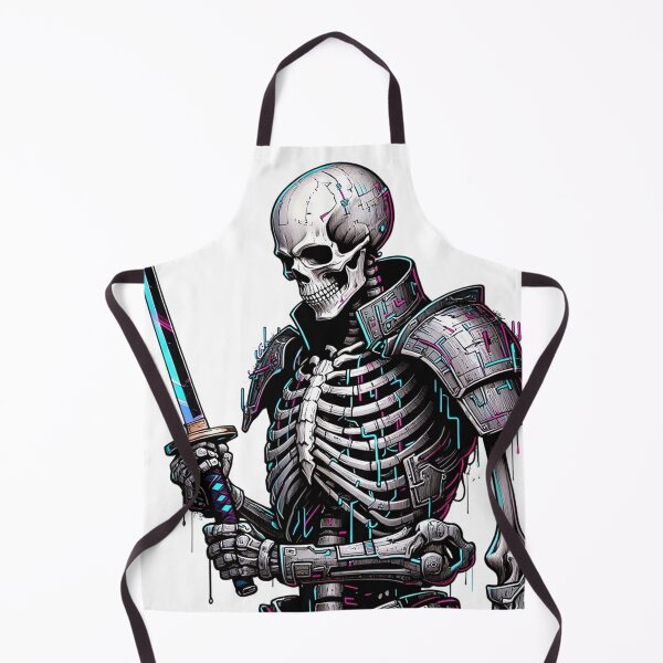 Item preview, Cyber Samurai Skeleton designed and sold by Retrics Studio.