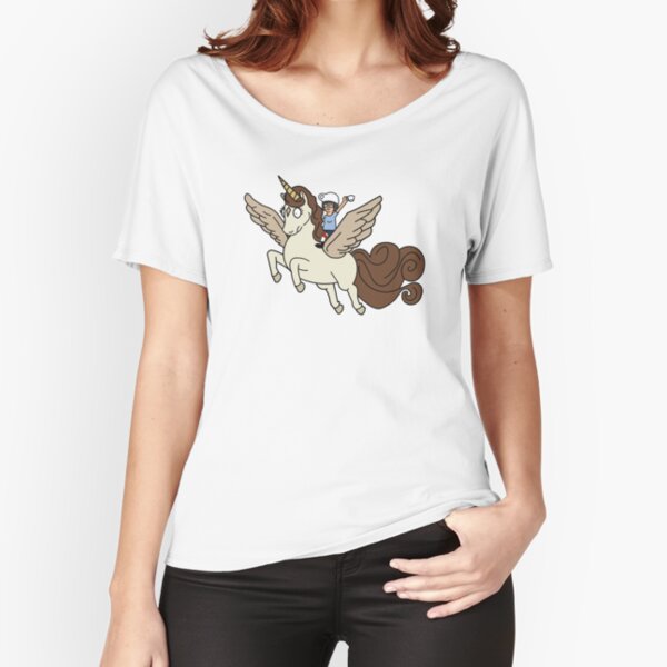Espresso Yourself Coffee Loving Unicorn Tina Relaxed Fit T-Shirt
