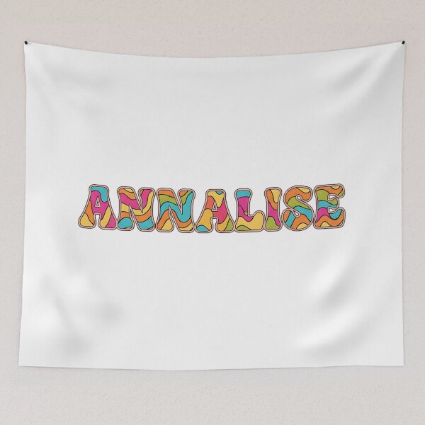 Item preview, ❤️ Annalise Personalized Name Wavy Retro Shirt, Coffee Mug, Sticker Gift designed and sold by HelixPedia.