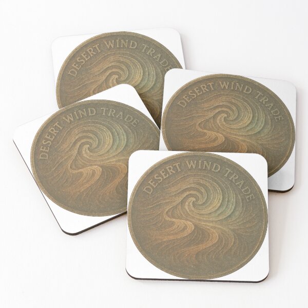 Item preview, Vintage Desert Wind Trade coin with swirling wave design designed and sold by Creative88Art.