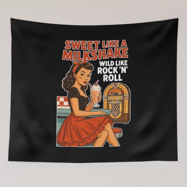 Item preview, Sweet Milkshake & Rock n Roll: 50s Pin-Up Retro designed and sold by Pineapple-Tree.