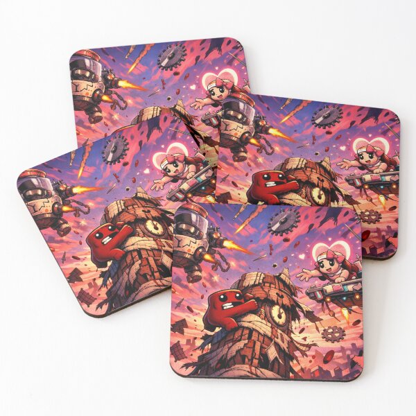 Item preview, Super Meat Boy Inspired Artwork designed and sold by FeelTheDrawing.