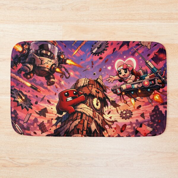 Item preview, Super Meat Boy Inspired Artwork designed and sold by FeelTheDrawing.