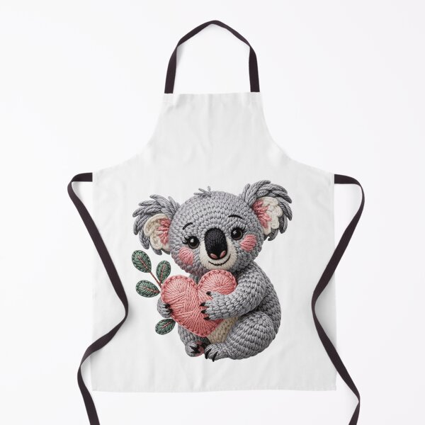 Item preview, Crochet Koala Holding Heart designed and sold by jkrphoto.