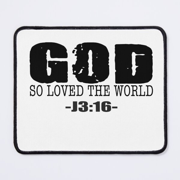Item preview, John 3:16 For God So Loved The World designed and sold by Small Daily Prayers Store.