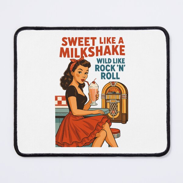 Item preview, Sweet Milkshake & Rock n Roll: 50s Pin-Up Retro designed and sold by Pineapple-Tree.