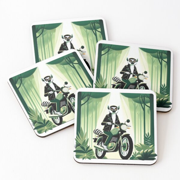 Item preview, Forest Rider Lemur – Cool Motorcycle Character designed and sold by Dogandesighn.