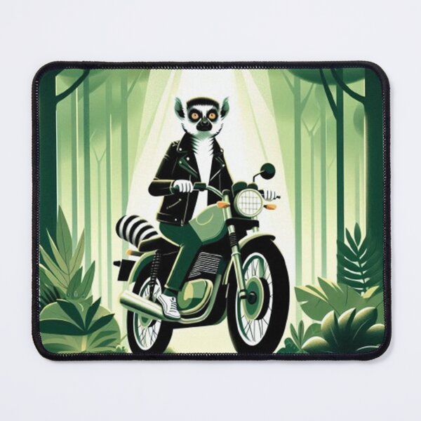 Item preview, Forest Rider Lemur – Cool Motorcycle Character designed and sold by Dogandesighn.