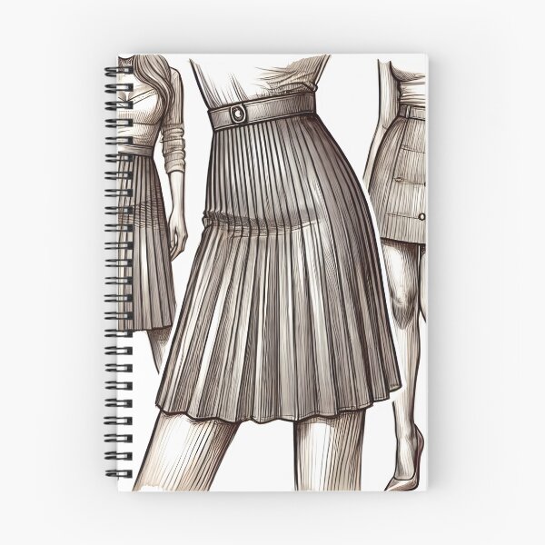 Item preview, Elegant women's skirts in stylish pleated designs and outfits designed and sold by Creative88Art.