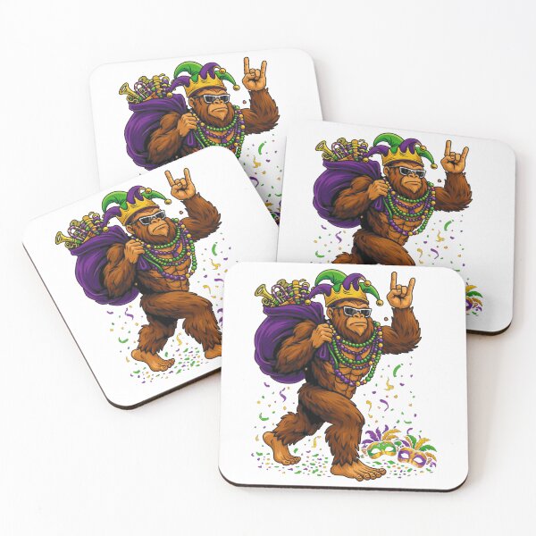 Artikelvorschau, Lustiger Mardi Gras Bigfoot, Sasquatch Mardi Gras entworfen und verkauft von will freed18.