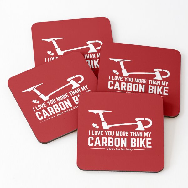 Item preview, I Love You More Than My Carbon Bike - Funny Cycling Valentine's Gift for Husband | Road Bike Humor designed and sold by BMLprint ⭐⭐⭐⭐⭐.