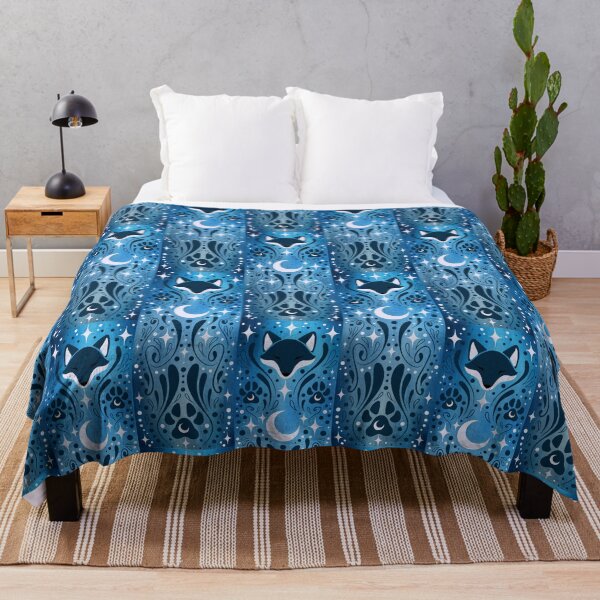 Item preview, Mystical fox and moon blue designed and sold by Aakanksha97.