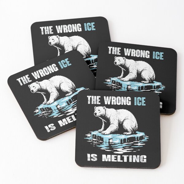 Item preview, The Wrong Ice Is Melting Polar Bear Climate Change Design Global Warming Awareness Illustration for Environmental Activists designed and sold by JoyBoyStudio1.