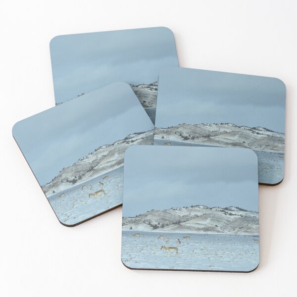 Item preview, Pronghorn Herd Winter Snow Colorado Plains designed and sold by KillNFuel.